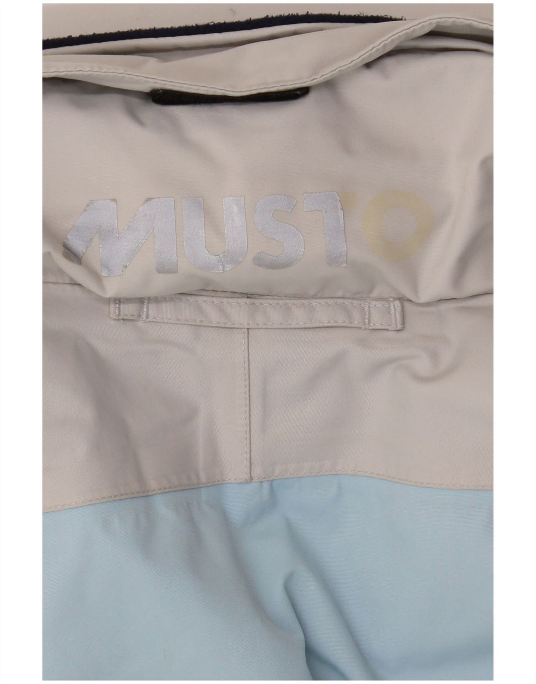 Musto Damen-Regenjacke mit Kapuze, übergroß, Gr. 10, klein, Blau, Farbblock