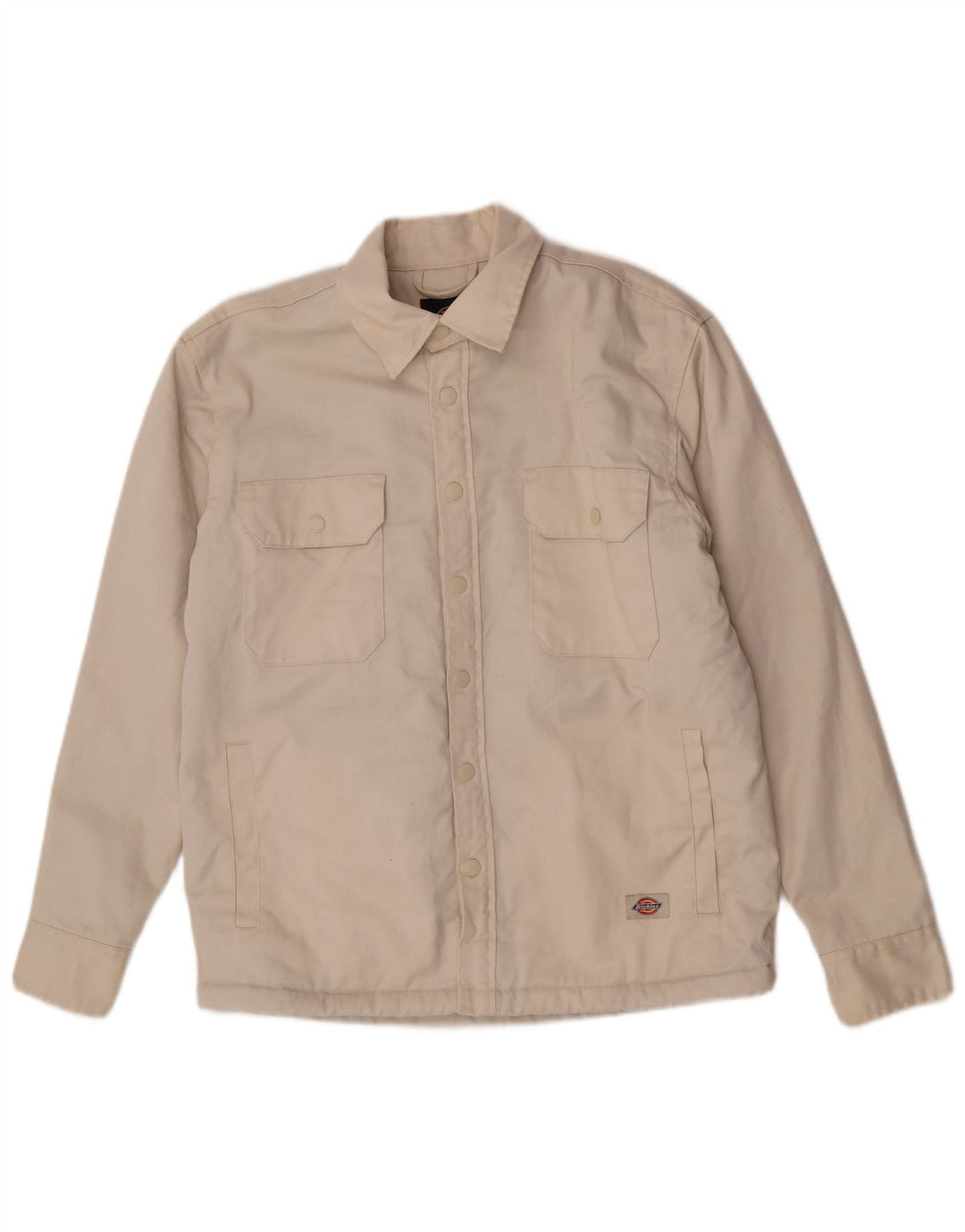 Dickies Herren Denim Sherpa Jacke UK 36 Small Beige Polyester