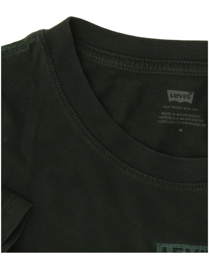 Levi's Damen Crop T-Shirt Top UK 14 Mittelgrün