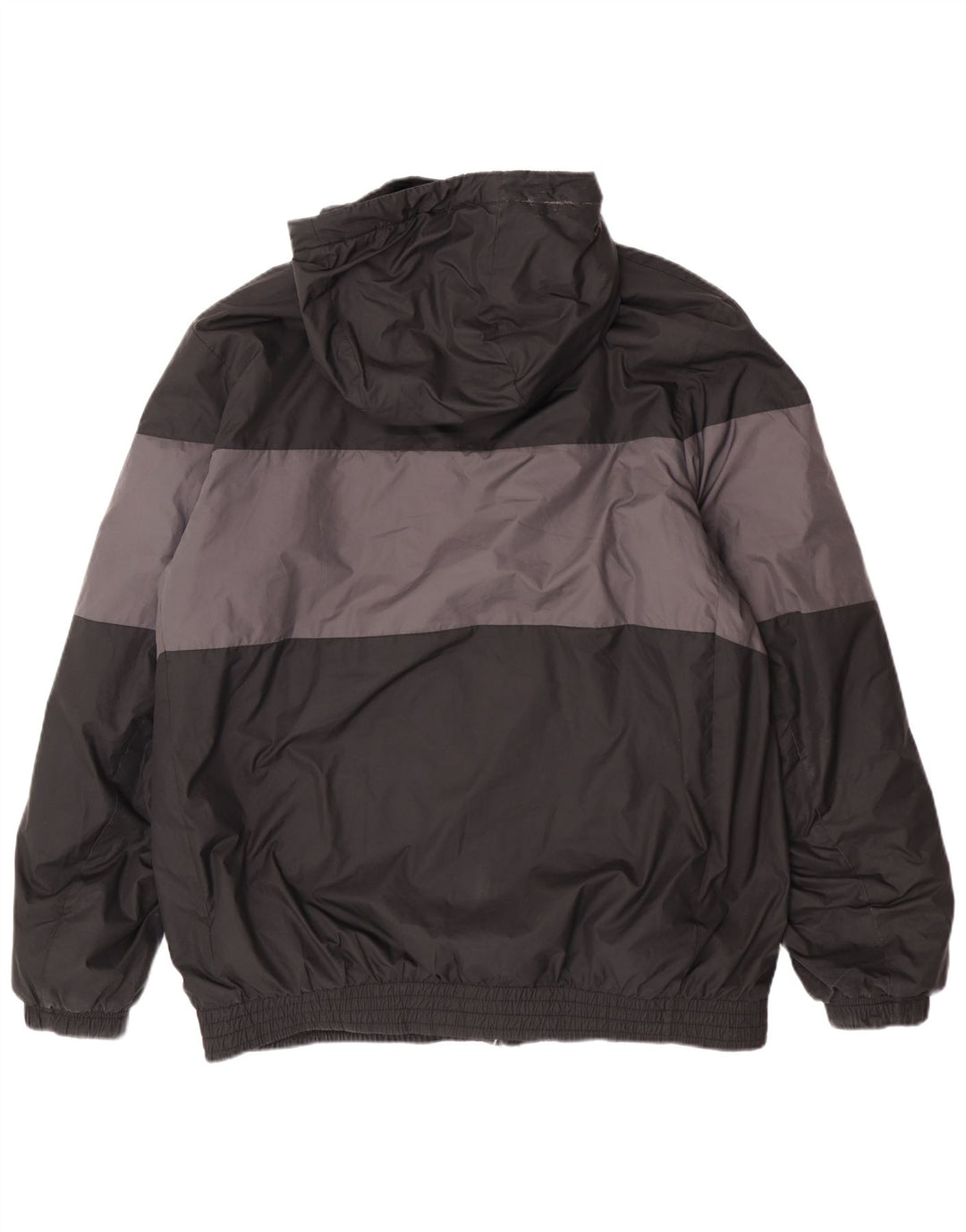 Nike Herren-Windbreakerjacke mit Kapuze, UK 40, Größe L, Schwarz, Colourblock-Polyester