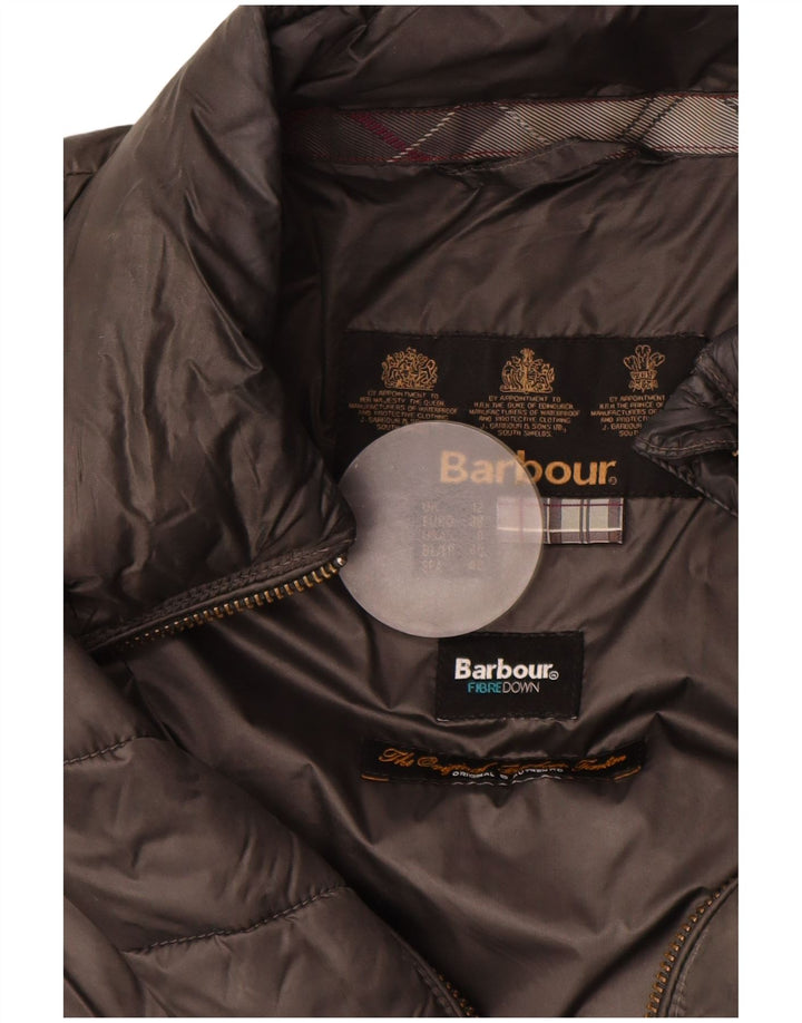 Barbour Damen Wattierte Jacke UK 12 Mittelgraues Polyamid