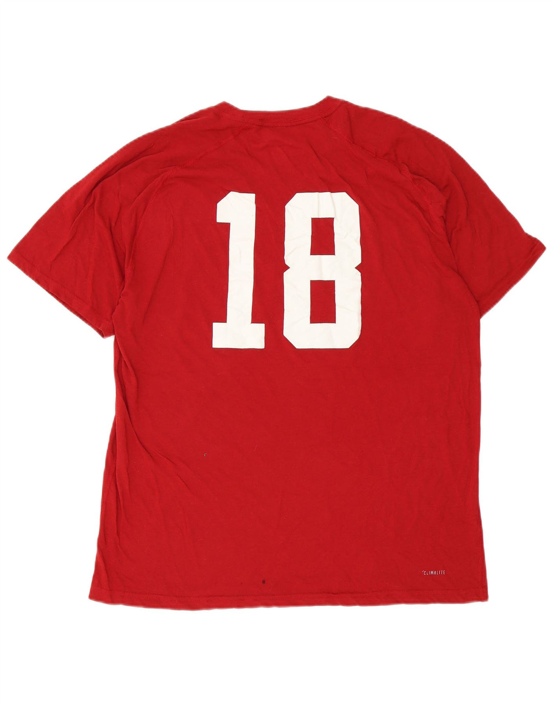 Adidas Herren Indiana Graphic T-Shirt Top XL Rot Polyester