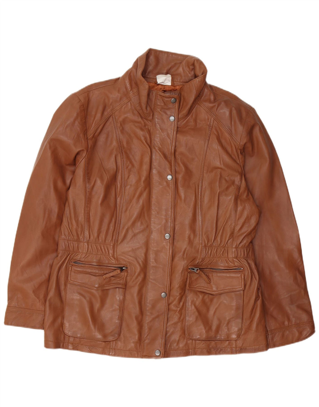 JCC Damen Lederjacke UK 20 2XL Braunes Leder