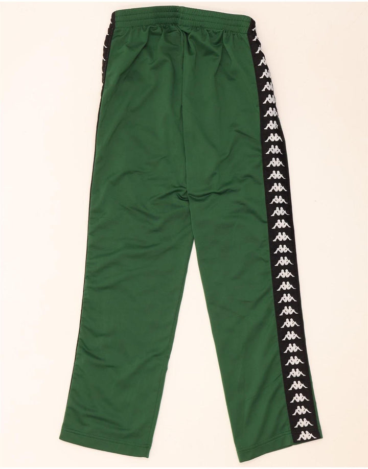 Kappa Herren-Trainingshose mit Grafik, mittelgrünes Farbblock-Polyester