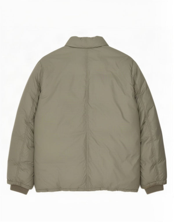 Conte of Florence Herren Wattierte Jacke UK 42 XL Grün Polyester
