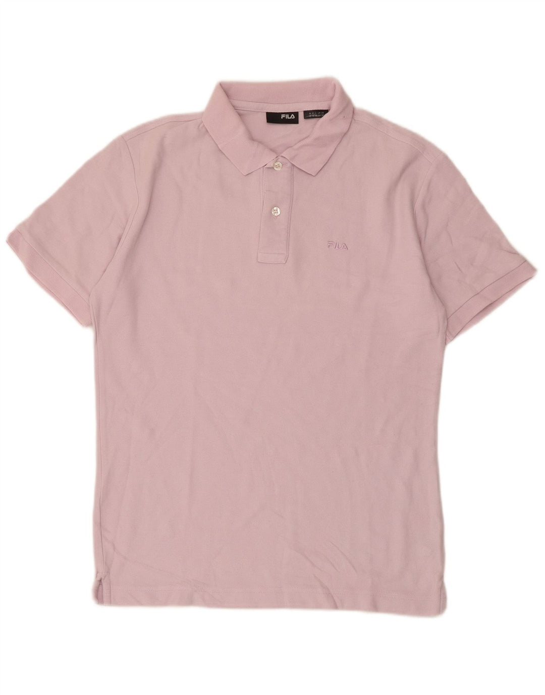 Fila Herren Poloshirt Small Lila Baumwolle