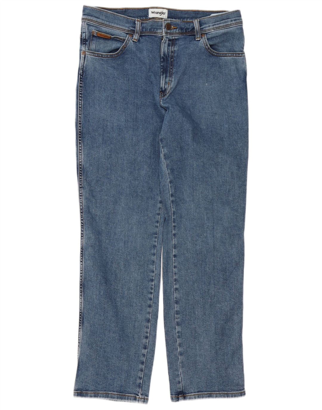 Wrangler Herren Texas Straight Jeans W34 L32 Blaue Baumwolle