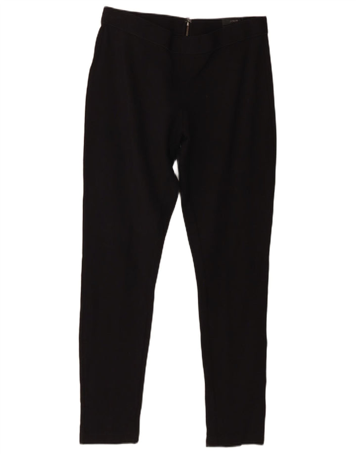 J. Crew Damen Pixie Mid Rise Freizeithose US 10 Large W28 L27 Schwarz