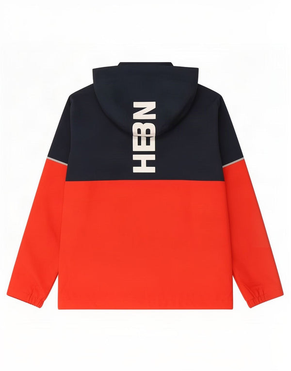 Helly Hansen Grafische Regenjacke für Jungen, 13–14 Jahre, Marineblau, Farbblock