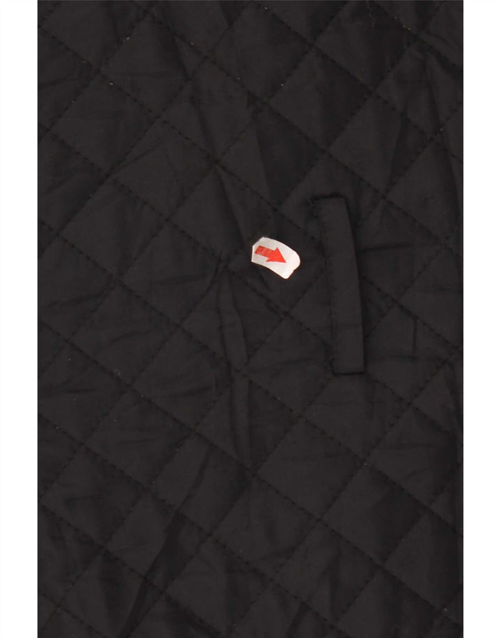 Hobbs Damen Stepp-Windbreaker-Mantel UK 10 Small Schwarzes Nylon