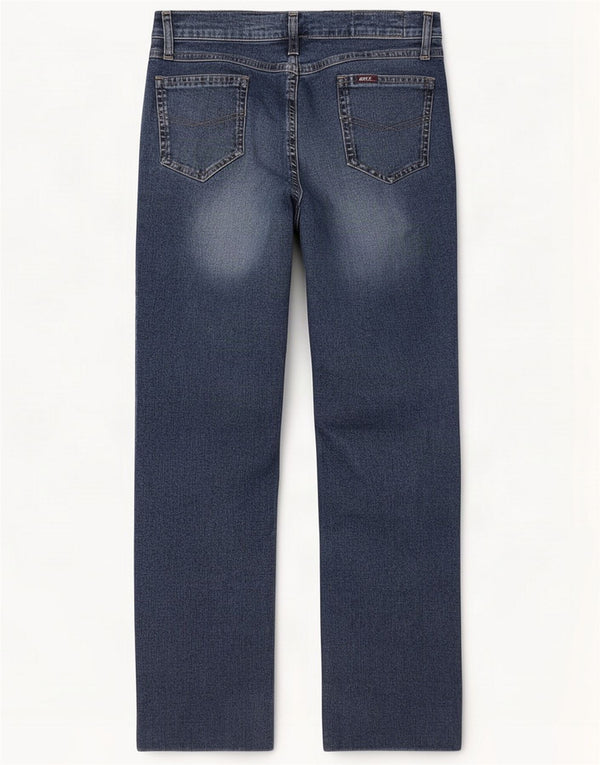 Rifle Womens Straight Jeans W31 L25 Blue Cotton