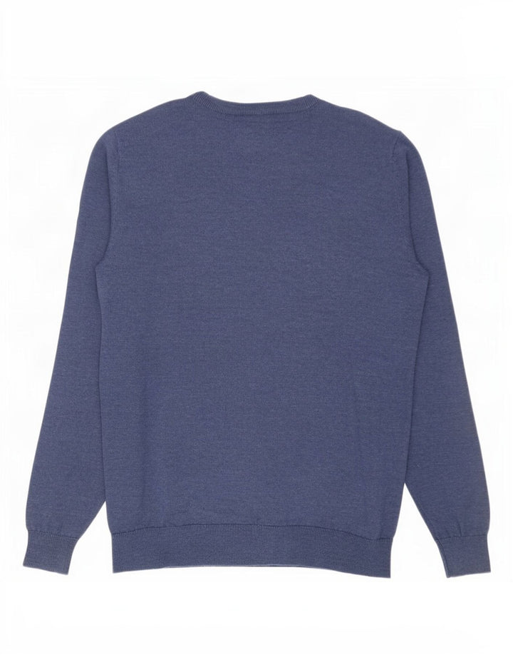 Petrol Industries Herren-Pullover mit Rundhalsausschnitt, mittlerer marineblauer Nadelstreifen