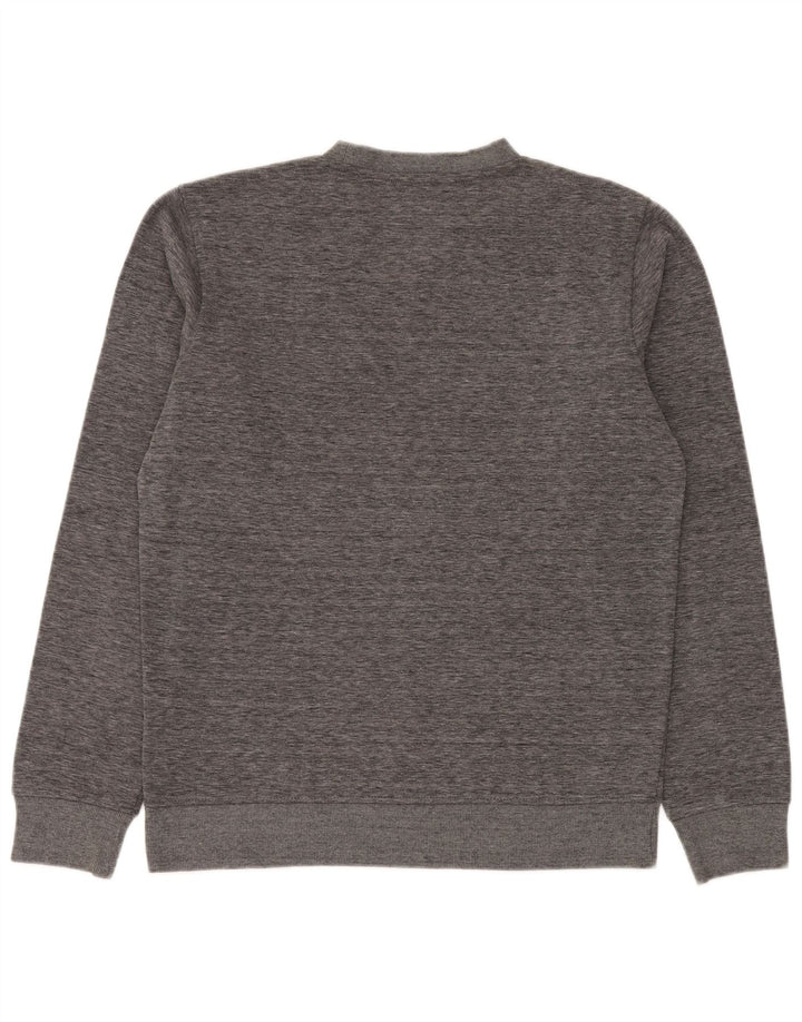 Quiksilver Herren-Sweatshirt mit normaler Passform, Mittelgrau meliertes Polyester