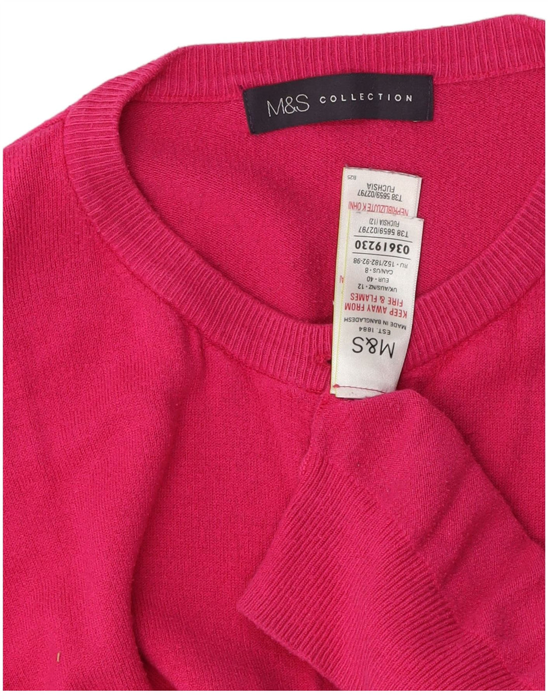 Marks & Spencer Damen-Cardigan-Pullover UK 12 Mittelrosa Viskose