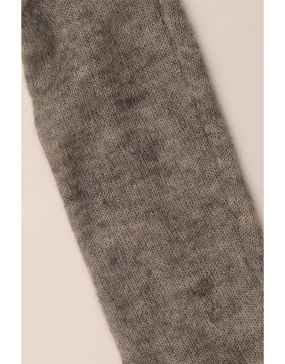 Vintage Damen Cardigan Pullover UK 16 Groß Grau meliert Elastan