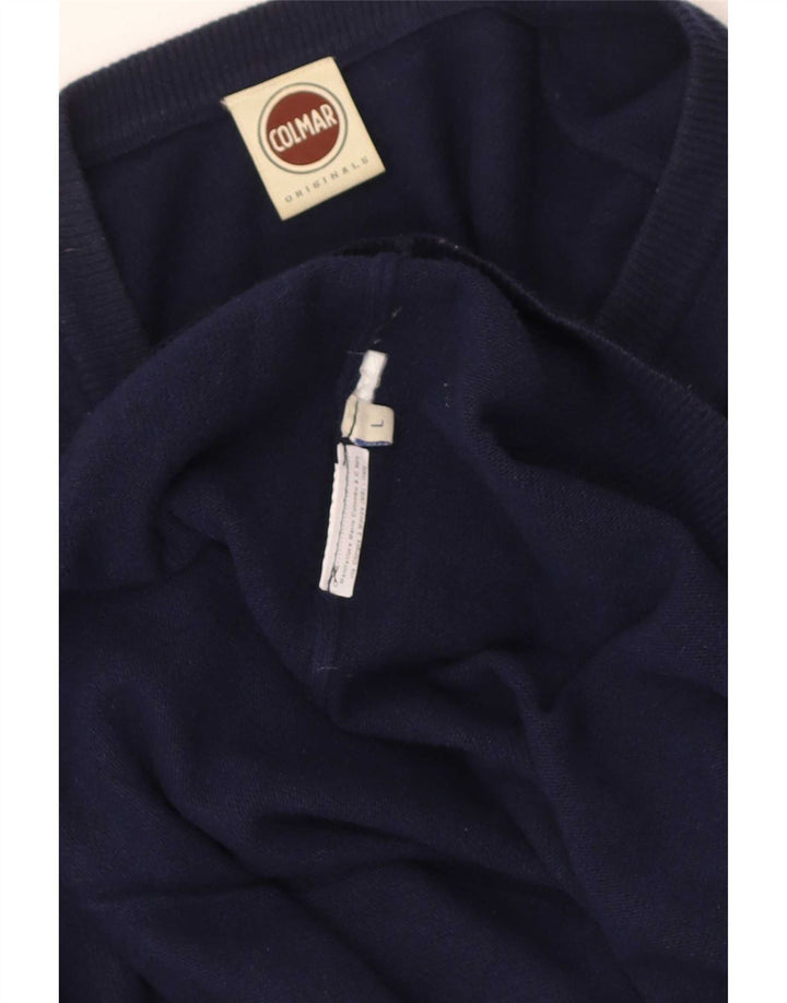 Colmar Damen-Pullover mit V-Ausschnitt, Gr. 16, Marineblau