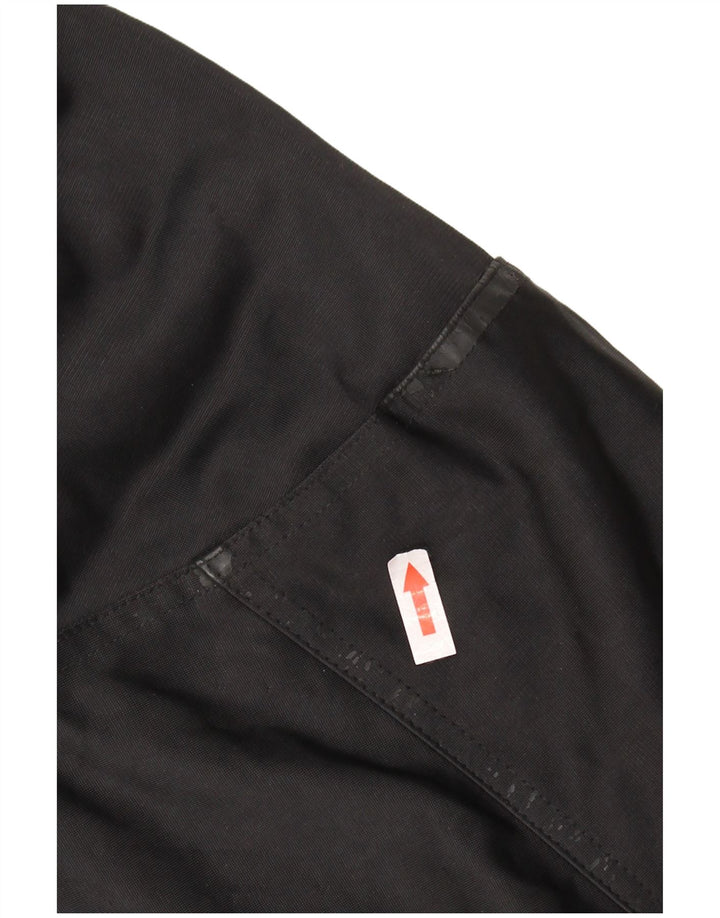 ADIDAS Damen-Trainingsanzug, übergroß, mit Kapuze, Top-Jacke, UK 14, Größe L, Schwarz