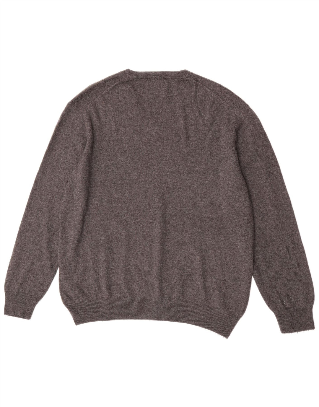Marks & Spencer Herren Blue Harbor V-Ausschnitt Pullover Pullover XL Graue Wolle