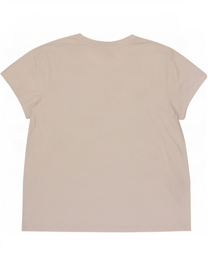 Levi's Damen T-Shirt Top UK 16 Large Weiße Baumwolle