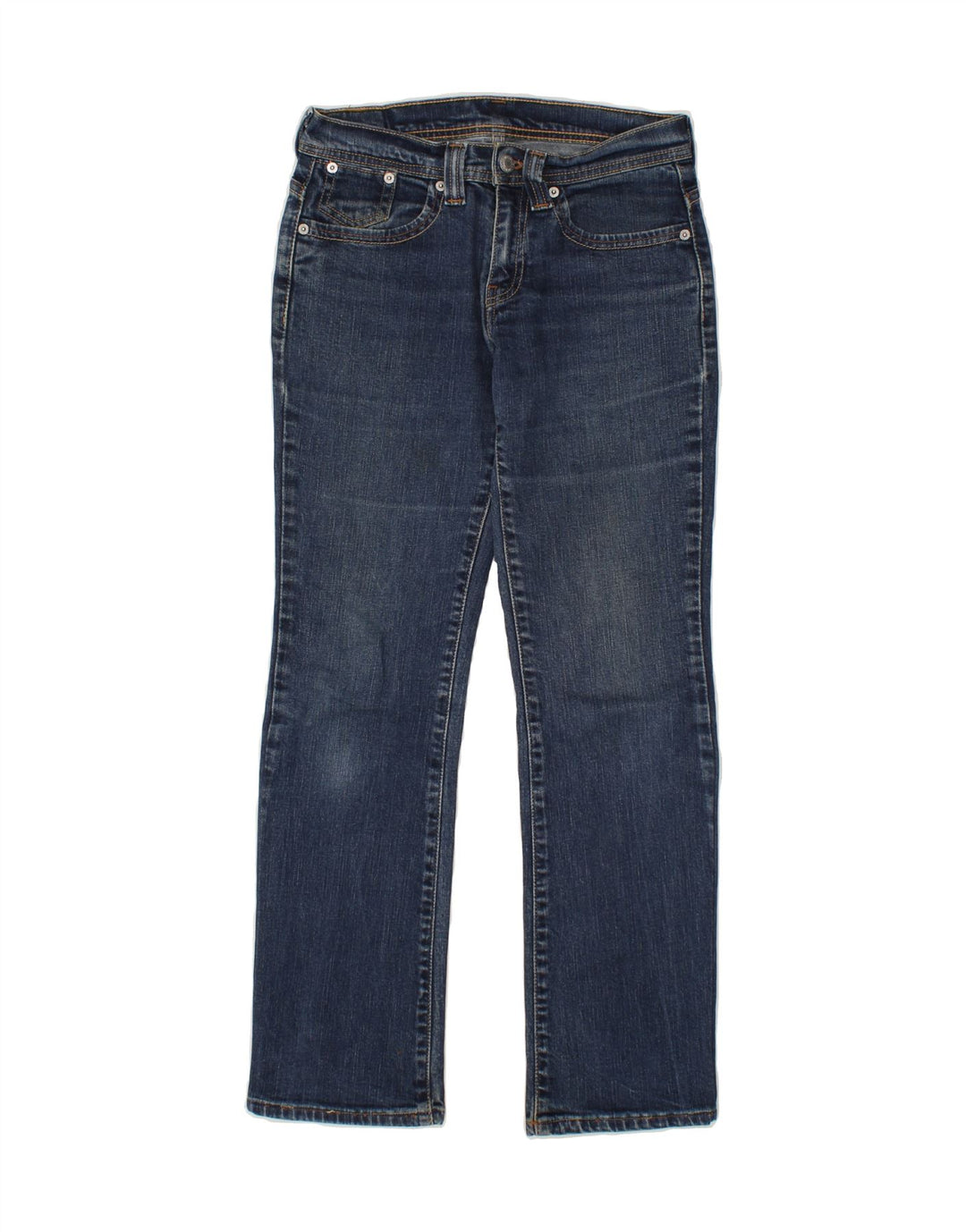 LEVI'S Womens Straight Jeans W28 L30 Blue Cotton Vintage Levi's and Second-Hand Levi's from Messina Hembry 