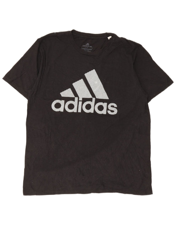 Adidas Herren Grafik T-Shirt Top Large Schwarz