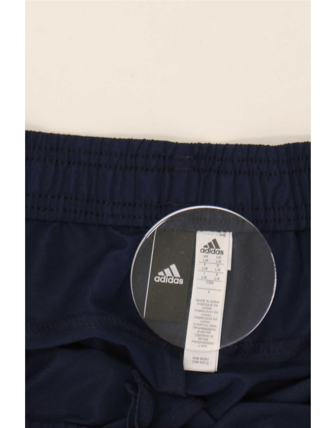 Adidas Herren-Trainingshose mit Grafik, groß, marineblau, Polyester