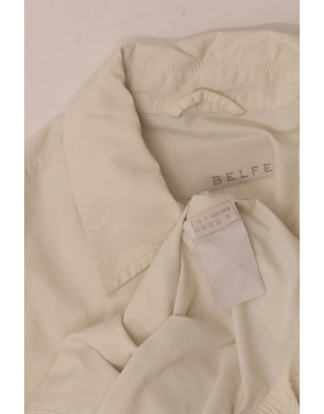 Belfe & Womens Kurzarmhemd UK 10 Small Weiß