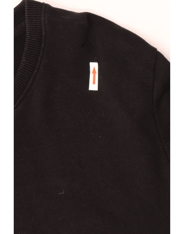 Zara Herren-Sweatshirt-Pullover, große schwarze Baumwolle