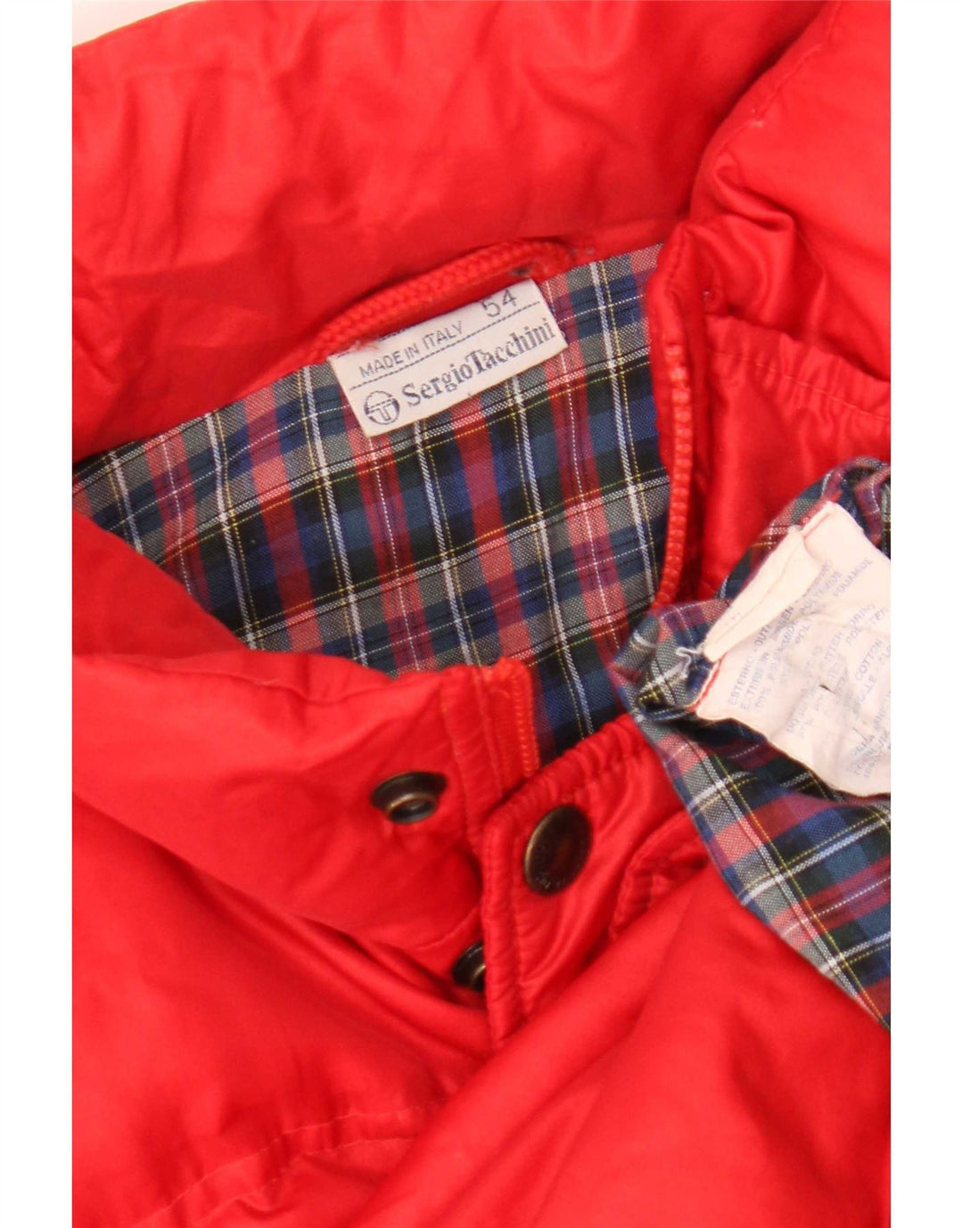 Sergio Tacchini Herren Wattierte Jacke IT 54 2XL Rot Polyamid