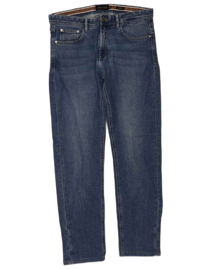 Massimo Dutti Herren Slim Jeans EU 42 Large W32 L30 Blau