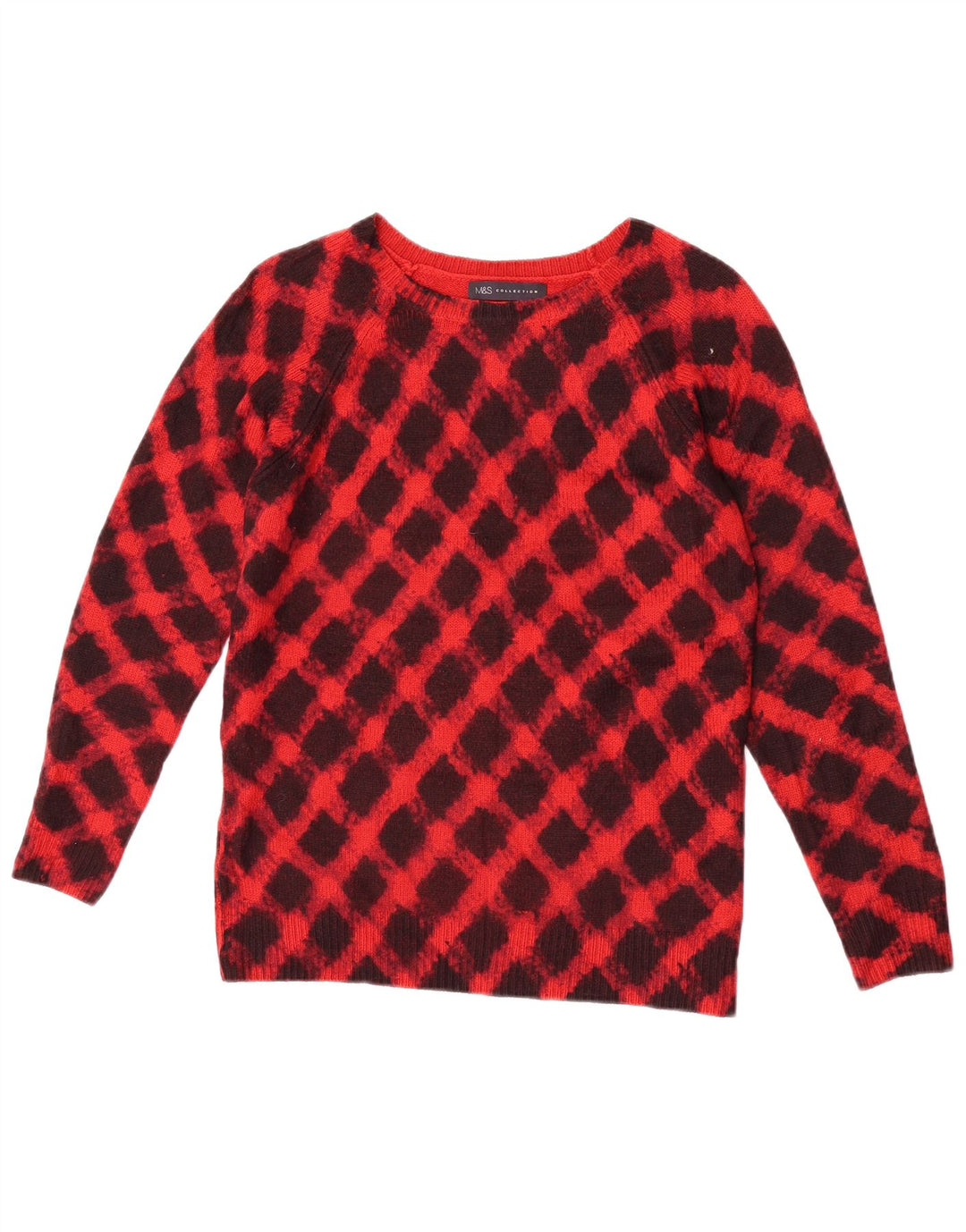 Marks & Spencer Damen-Pullover mit U-Boot-Ausschnitt, Gr. 8, Rot