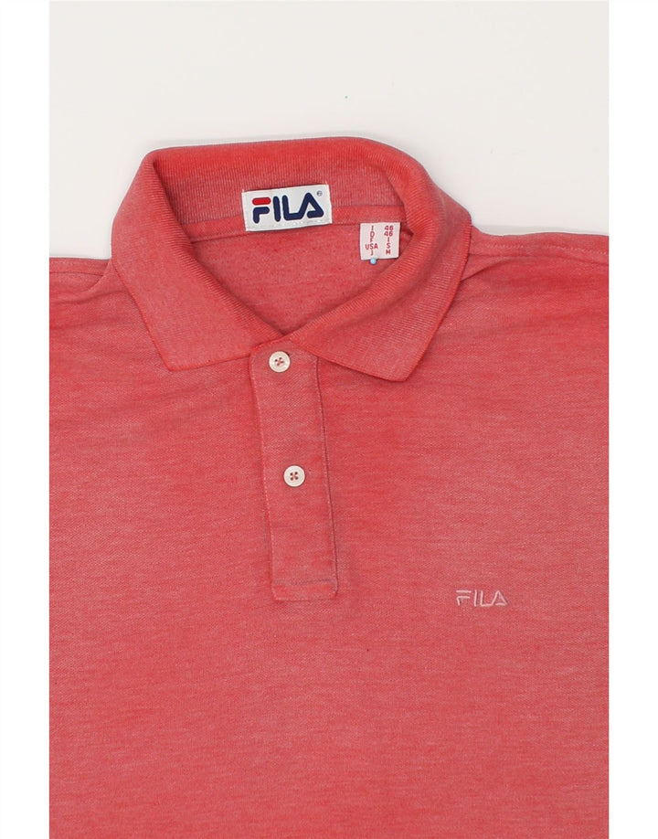 FILA Mens Polo Shirt IT 46 Small Red Cotton Vintage Fila and Second-Hand Fila from Messina Hembry 