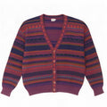 Vintage Herren Cardigan Pullover IT 50 Medium Mehrfarbig Geometrisch