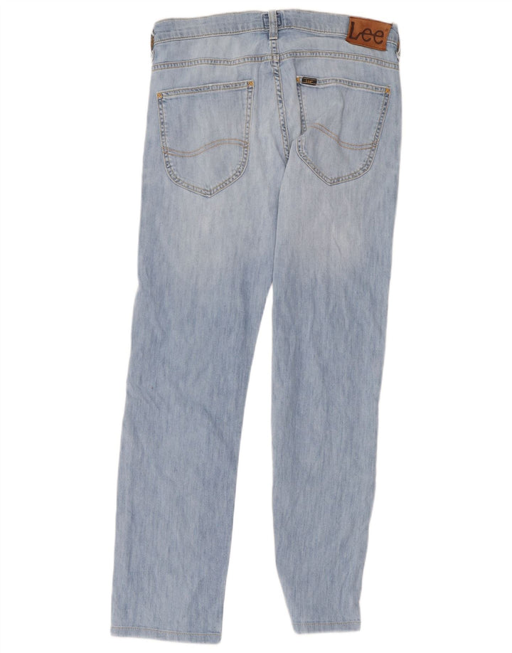 Lee Damen Slim Jeans W31 L34 Blaue Baumwolle