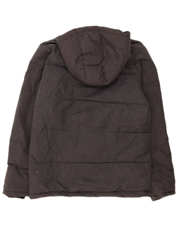 Jack & Jones Wattierte Jacke mit Kapuze für Jungen, 15–16 Jahre, grau meliert