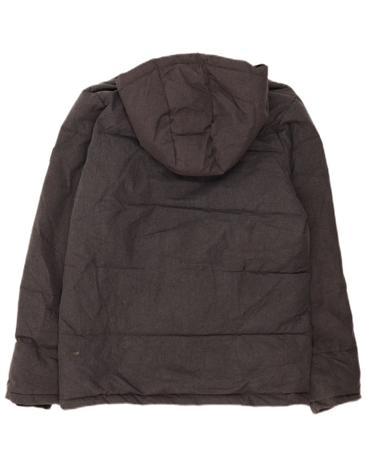 Jack & Jones Wattierte Jacke mit Kapuze für Jungen, 15–16 Jahre, grau meliert
