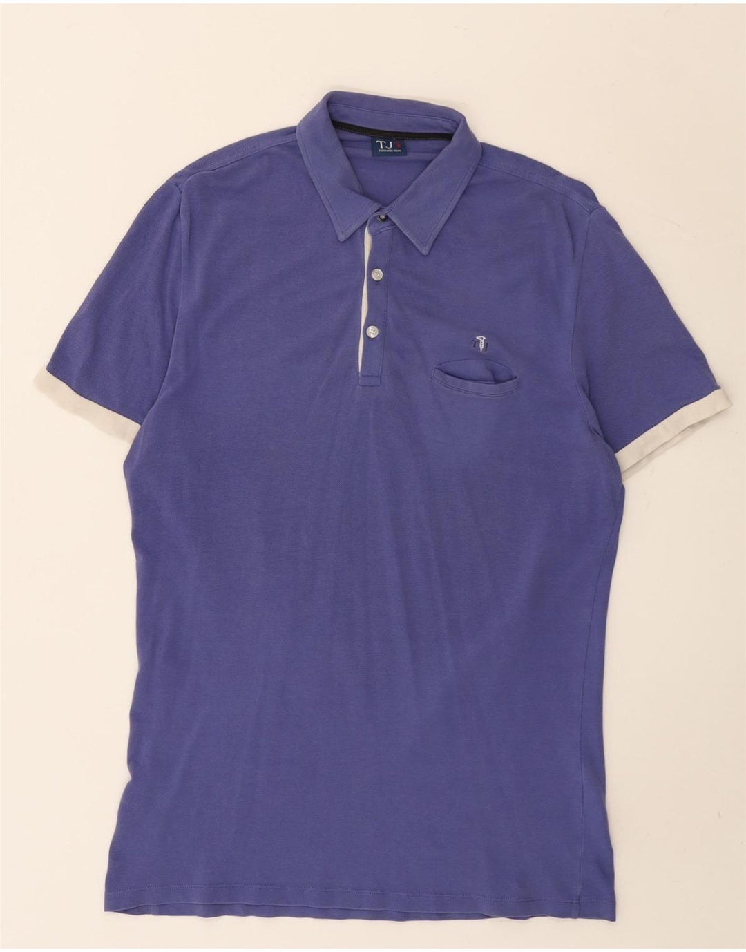 Trussardi Jeans Herren Poloshirt Large Lila