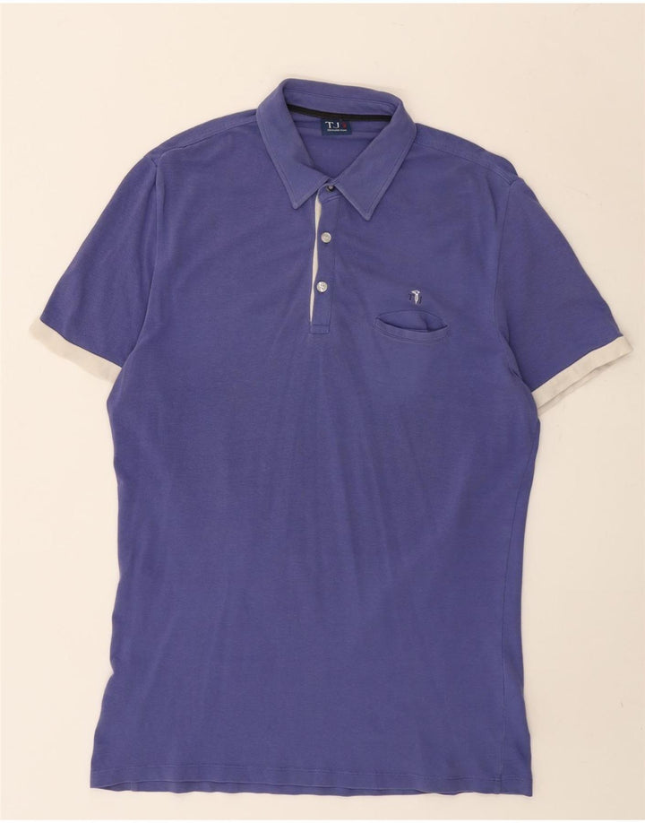Trussardi Jeans Herren Poloshirt Large Lila