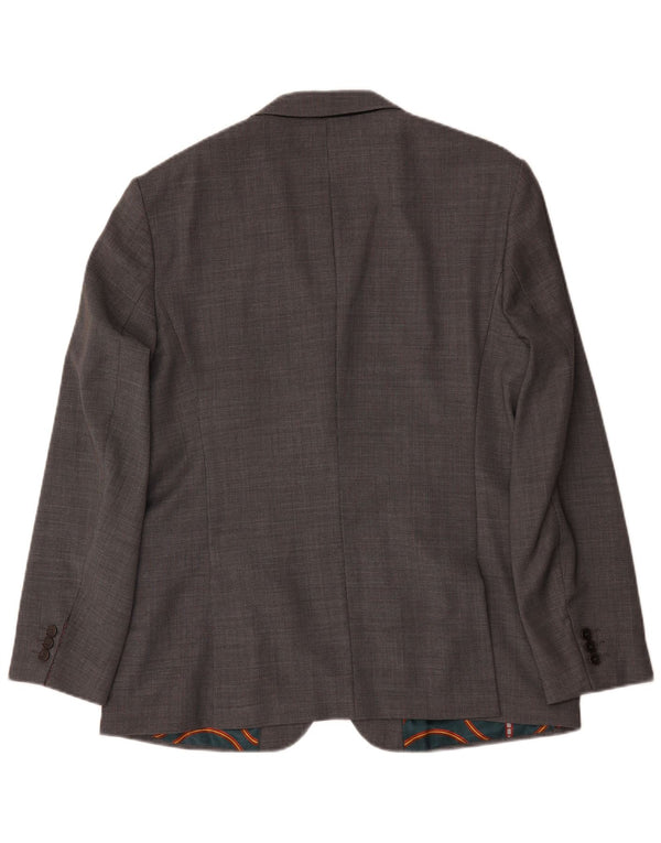 Ted Baker Herren-Blazer mit normaler Passform und 2 Knöpfen, UK 44, 2XL, graue Wolle