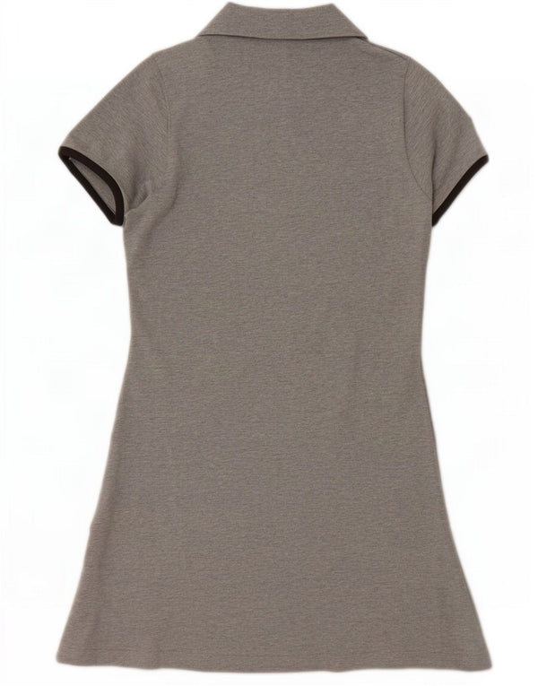 Champion Damen Polokleid UK 12 Mittelgraue Baumwolle