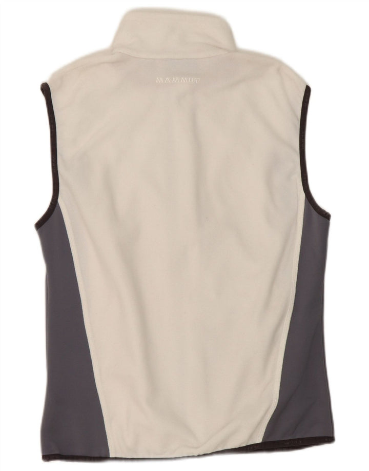 Mammut Damen Fleeceweste UK 16 Large Weiß Colourblock Polyester