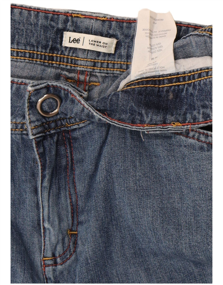 Lee Damen-Jeansshorts mit niedriger Taille, US 10, Größe L, W32, blaue Baumwolle