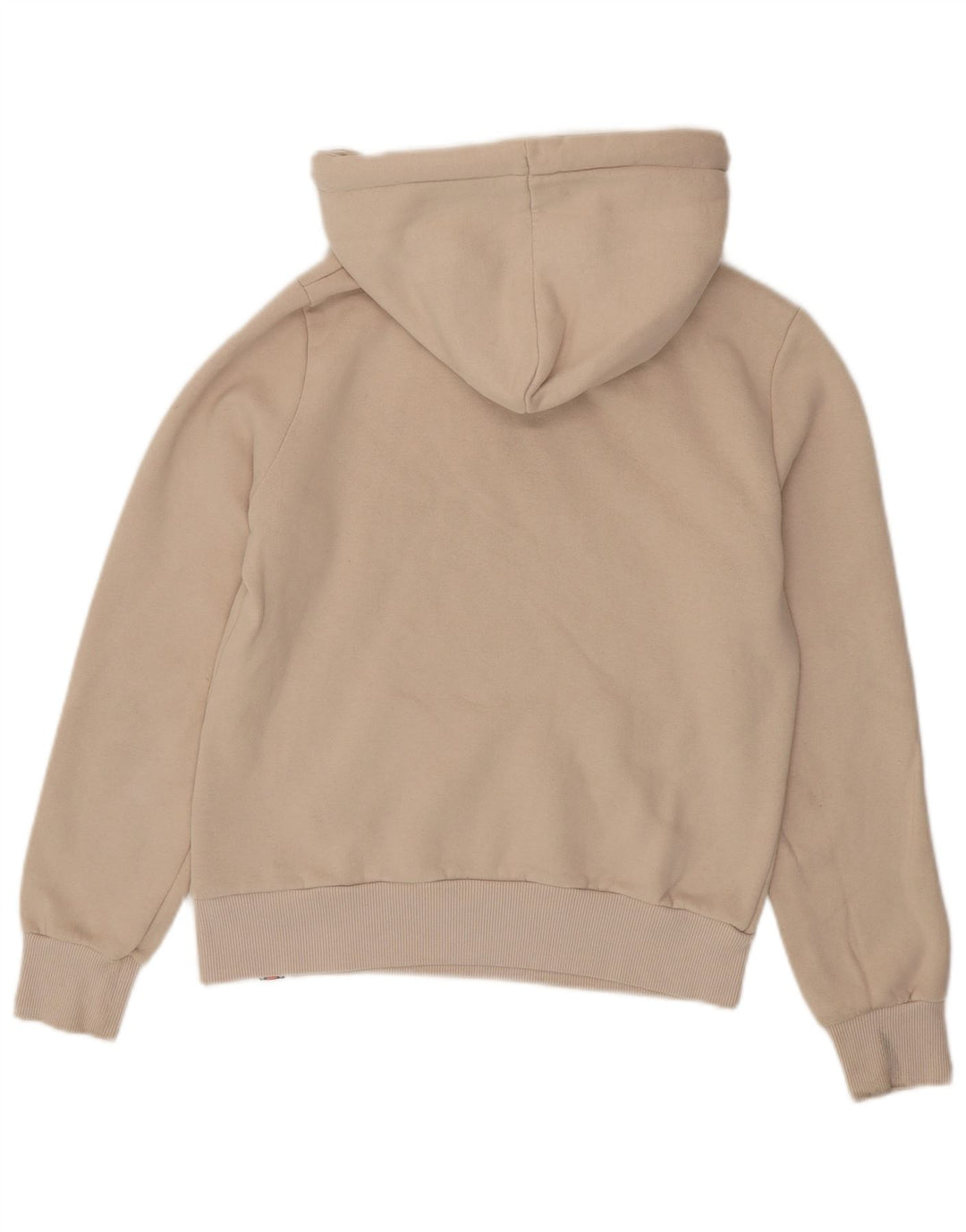 SUPERDRY Damen-Pullover mit grafischem Kapuzenpullover, Gr. 8, Beige, Baumwolle