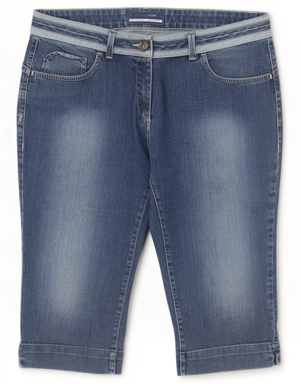 Trussardi Damen Bermuda Denim Shorts Large W32 Blau