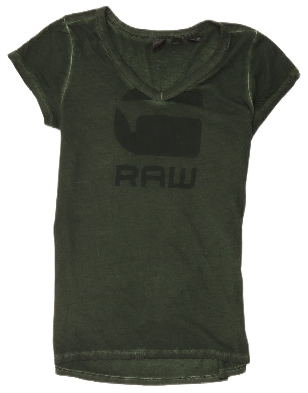 G-Star Herren Grafik-T-Shirt-Oberteil aus mittelgrüner Baumwolle