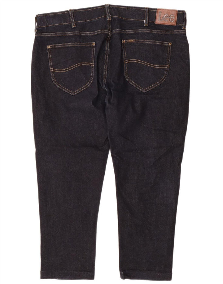 Lee Herren Straight Tapered Jeans W38 L26 Marineblau