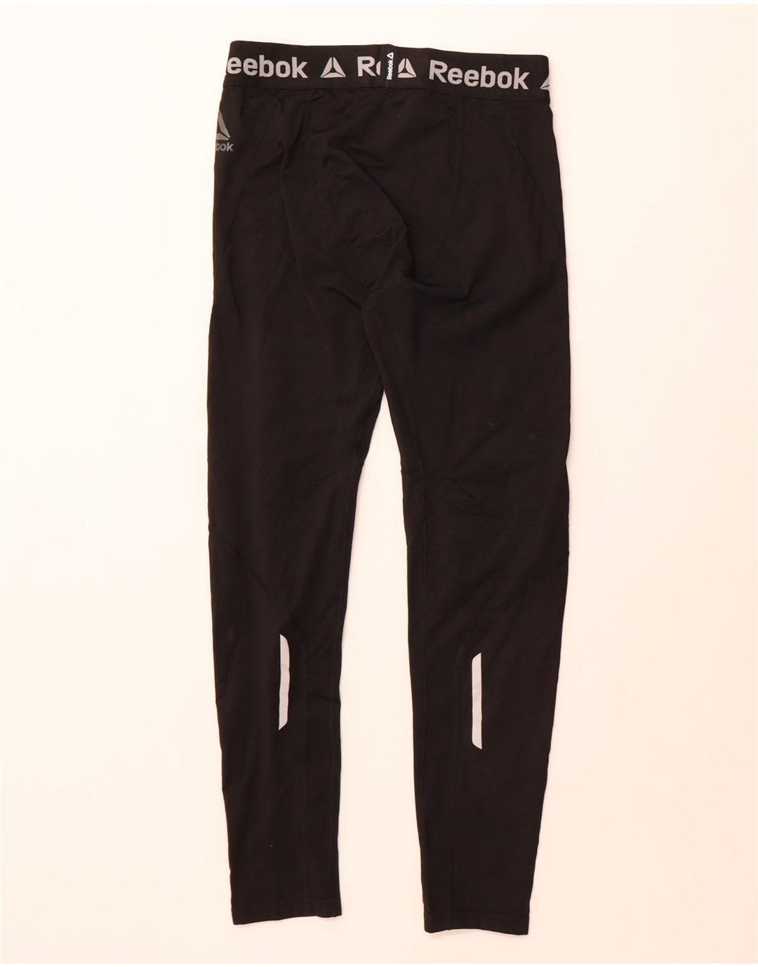 Reebok Herren Graphic Leggings Mittelschwarzes Polyester