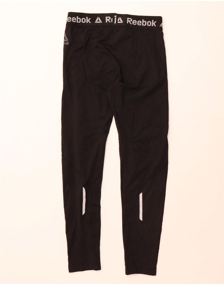 Reebok Herren Graphic Leggings Mittelschwarzes Polyester