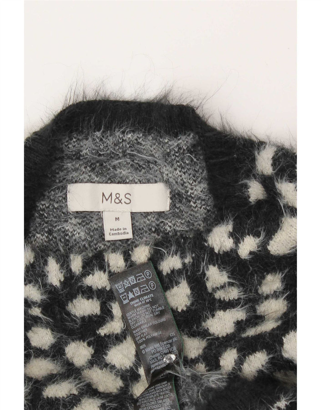 Marks & Spencer Rollkragenpullover für Damen, Gr. 14, mittelschwarz