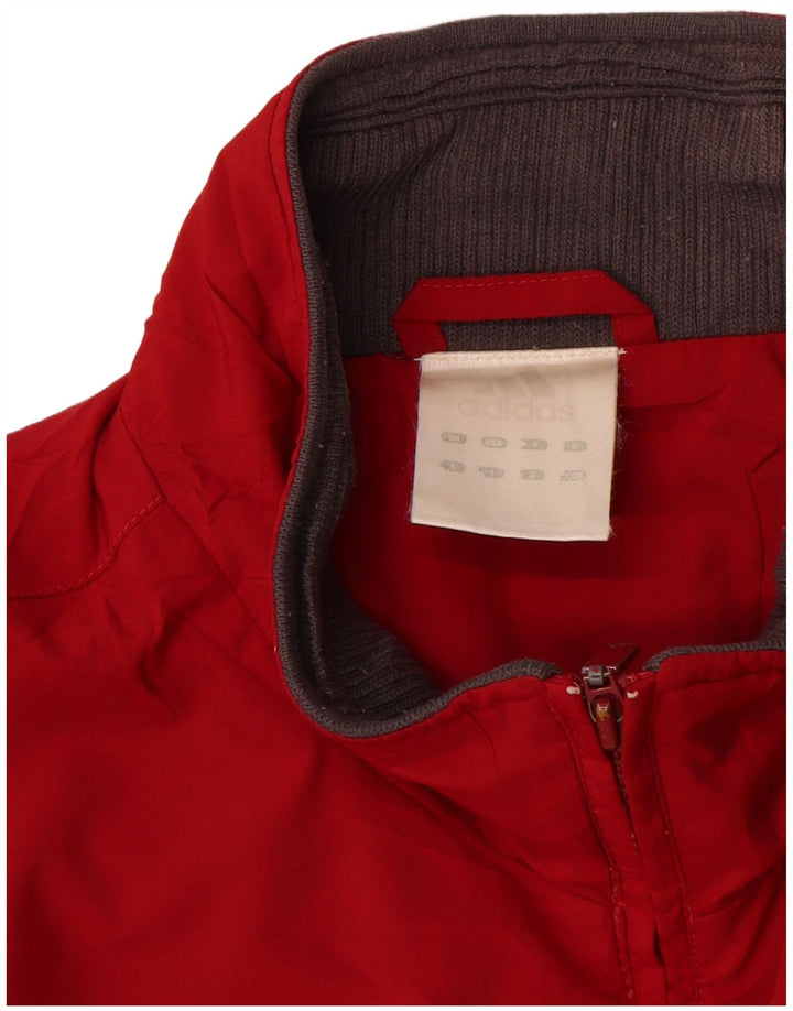 Adidas Herren Trainingsanzug Top Jacke XL Rot Polyester